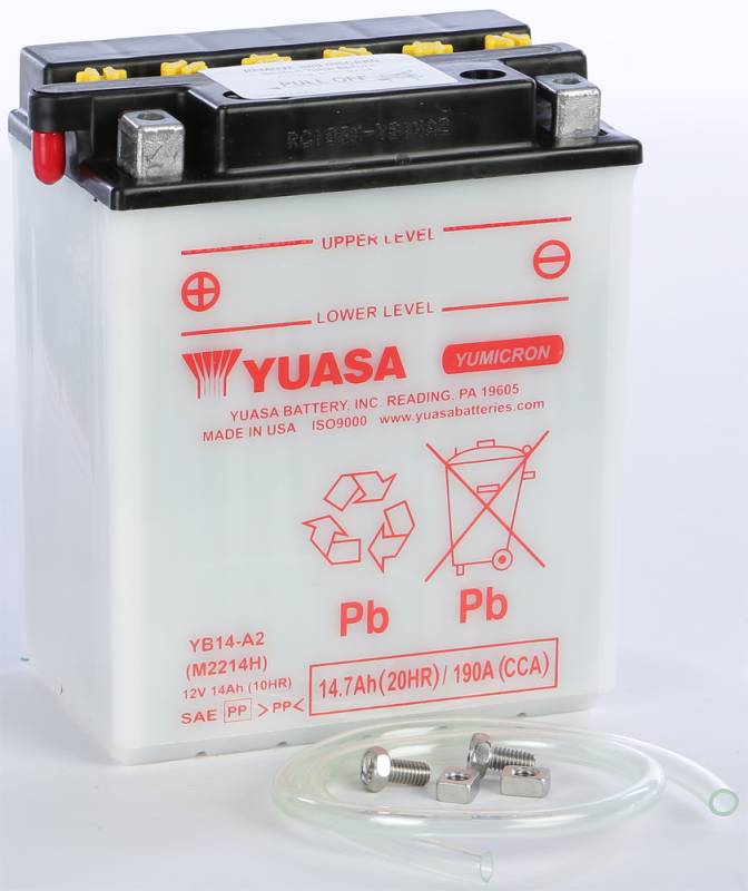 batterie yuasa yb14a a2 et a du permis