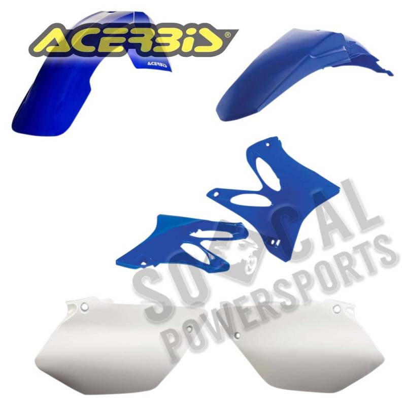 Acerbis Motorrad Schutzbleche Set – Kotflügel Vorne/hinten, Seitenteile, Kühlerabdeckung