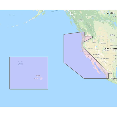 Furuno - Furuno U.S. West Coast, Hawaii &amp; Baja Mexico - Vector Chart, Standard Resolution Satellite Photos f/Baja Mexico - Unlock Code