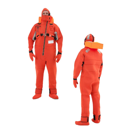 VIKING - VIKING Immersion Rescue I Suit USCG/SOLAS w/Buoyancy Head Support - Neoprene Orange - Adult Jumbo
