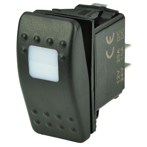 BEP Marine - BEP SPST Contura Switch - 1-Amber LED - OFF/ON