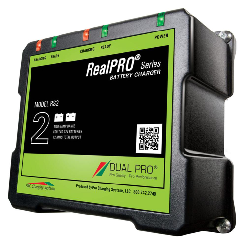Dual Pro - Dual Pro RealPRO Series Battery Charger - 12A - 2-6A-Banks - 12V/24V