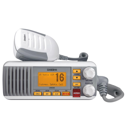 Uniden - Uniden UM385 Fixed Mount VHF Radio - White