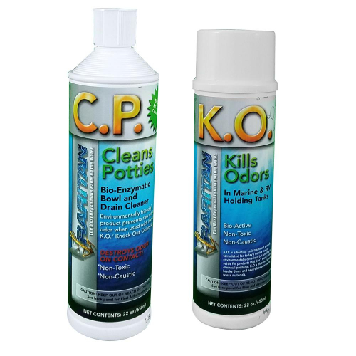 Raritan - Raritan Potty Pack w/K.O. Kills Odors &amp; C.P. Cleans Potties - 1 of Each - 32oz Bottles
