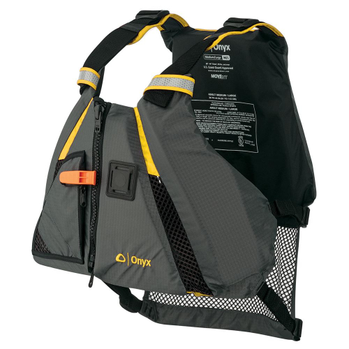 Onyx Outdoor - Onyx MoveVent Dynamic Paddle Sports Vest - Yellow/Grey - XS/Small
