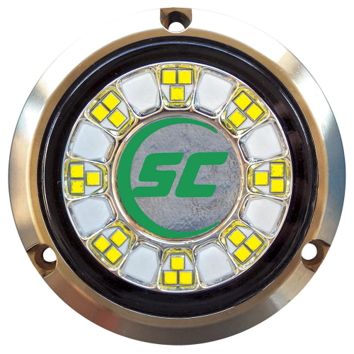 Shadow-Caster LED Lighting - Shadow-Caster SCR-24 Bronze Underwater Light - 24 LEDs - Aqua Green