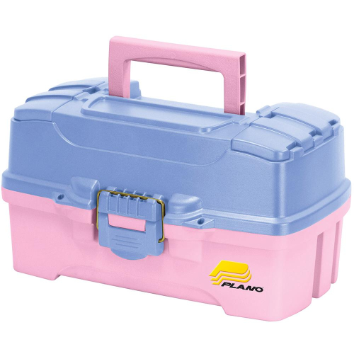 Plano - Plano Two-Tray Tackle Box w/Duel Top Access - Periwinkle/Pink
