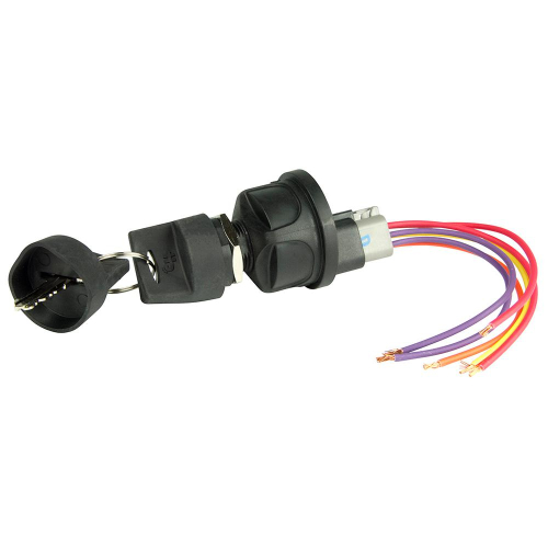 BEP Marine - BEP 4-Position Sealed Nylon Ignition Switch - Accessory/OFF/Ignition &amp; Accessory/Start