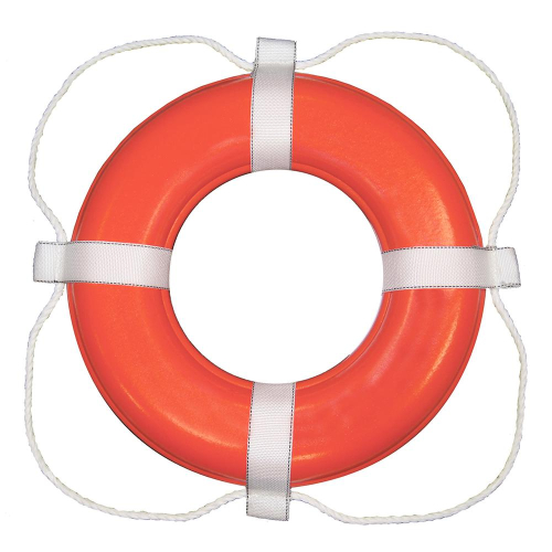 Taylor Made - Taylor Made Foam Ring Buoy - 20" - Orange w/White Grab Line