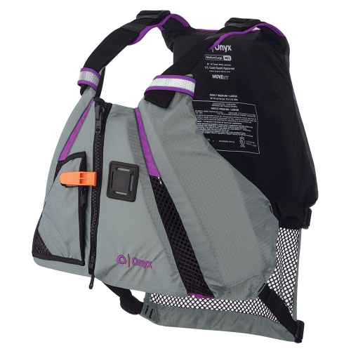 Onyx Outdoor - Onyx MoveVent Dynamic Paddle Sports Vest - Purple/Grey - Medium/Large