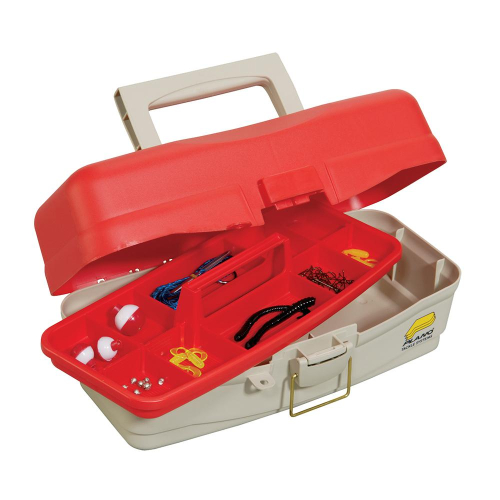 Plano - Plano Take Me Fishing&trade; Tackle Kit Box - Red/Beige