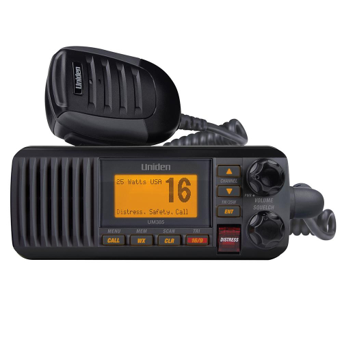 Uniden - Uniden UM385 Fixed Mount VHF Radio - Black