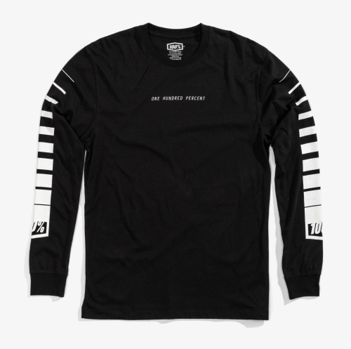 100% - 100% Breakaway Long Sleeve T-Shirt - 32111-001-13 Black X-Large
