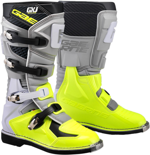 Gaerne - Gaerne GX-J Youth Boots - 2169-009-06 Grey/Yellow Fluo Size 6