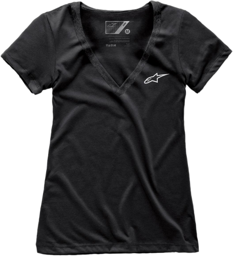 Alpinestars - Alpinestars Ageless V-Neck Womens T-Shirt - 1W38-73000-10-XL Black X-Large