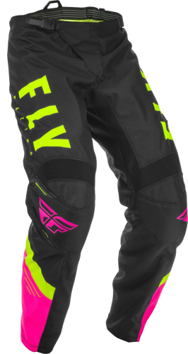 Fly Racing - Fly Racing F-16 Youth Pants - 373-93626 Neon Pink/Black/Hi-Vis Size 26