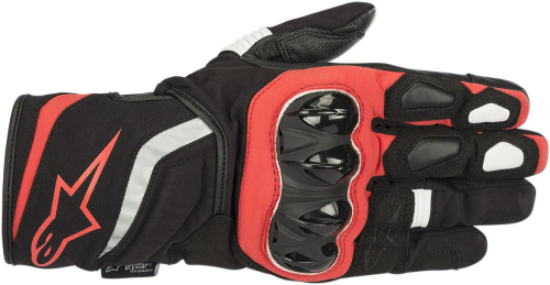 Alpinestars - Alpinestars T-SP Drystar Gloves - 3527719-13-M Black/Red Fluorescent Medium