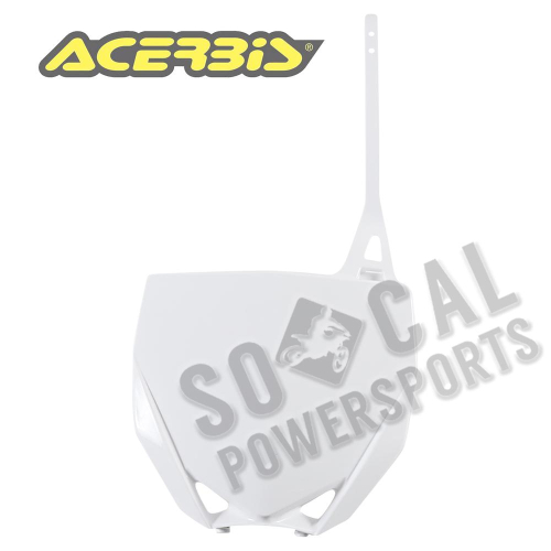 Acerbis - Acerbis Front Number Plate - White - 2726660002