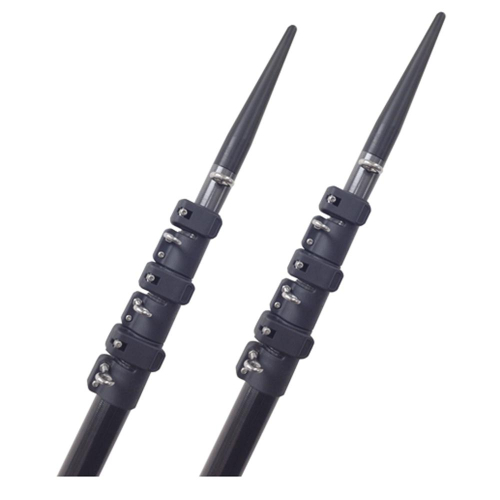 Lee's Tackle - Lee&#39;s 20&#39; Telescoping Carbon Fiber Poles Fits 2" Steel Tube Holder w/1.875" ID