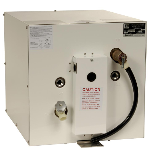 Whale Marine - Whale Seaward 11 Gallon Hot Water Heater w/Rear Heat Exchanger - White Epoxy - 120V - 1500W