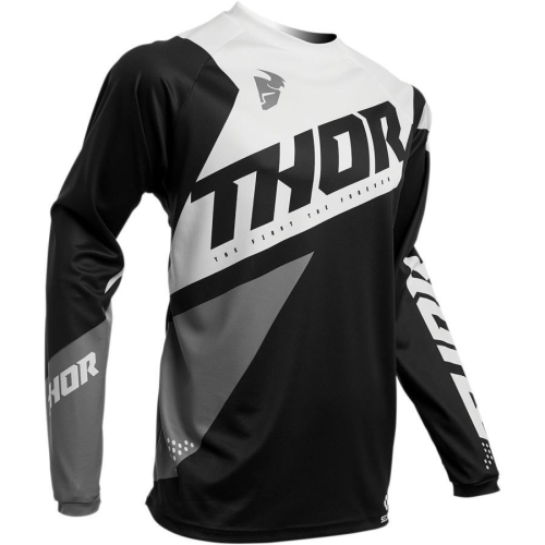 Thor - Thor Sector Blade Jersey - 2910-5488 Black/White Large