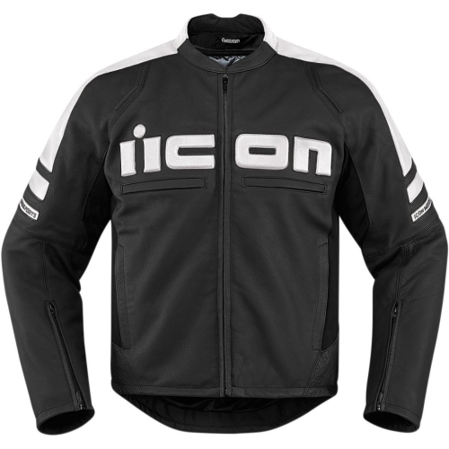 Icon - Icon Motorhead 2 Leather Jacket - 2810-3267 White Small