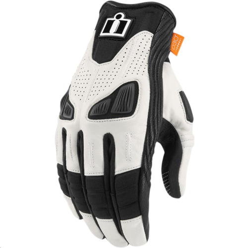Icon - Icon Automag Womens Gloves - 3302-0686 White Large