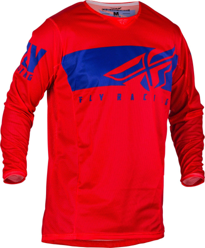 Fly Racing - Fly Racing 2019.5 Kinetic Mesh Shield Jersey - 373-312L Red/Blue Large