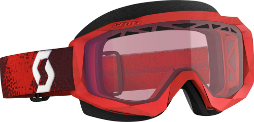 Scott USA - Scott USA Hustle X Snowcross Goggles - 272847-6363134 Dark Red/Red OSFM