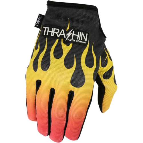 Thrashin Supply Company - Thrashin Supply Company Stealth Flame Gloves - SV1-07-08 Flame Small