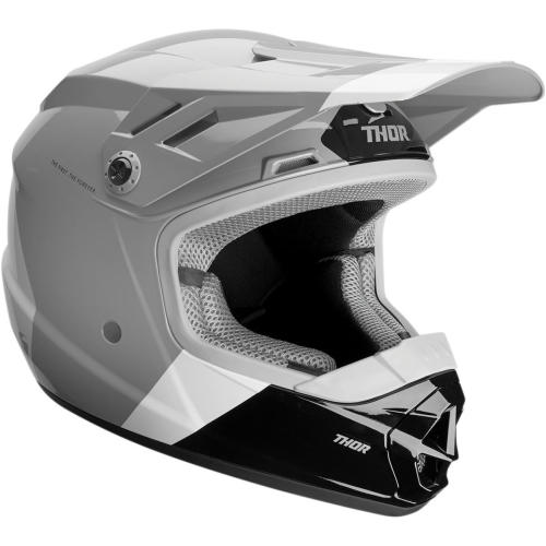 Thor - Thor Sector Bomber Youth Helmet - 0111-1196 Charcoal/White Small