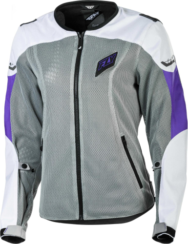 Fly Racing - Fly Racing Flux Air Womens Jacket - 6179 477-80487 White/Purple 3XL