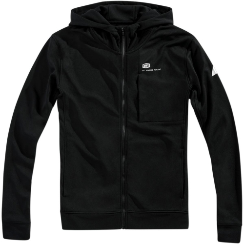 100% - 100% Fleece Zip Regent Hoody - 37001-001-11 Black Medium