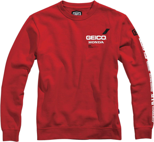 100% - 100% Geico Honda Sect Sweatshirt - 36906-003-13 Red X-Large