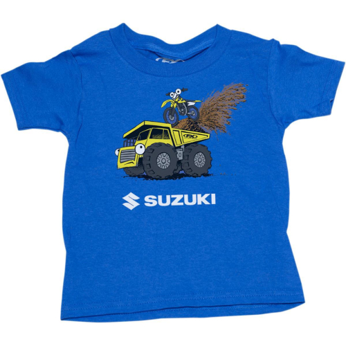 Factory Effex - Factory Effex Suzuki Earthmover Toddler T-Shirts - 22-83420 Blue Size 2T