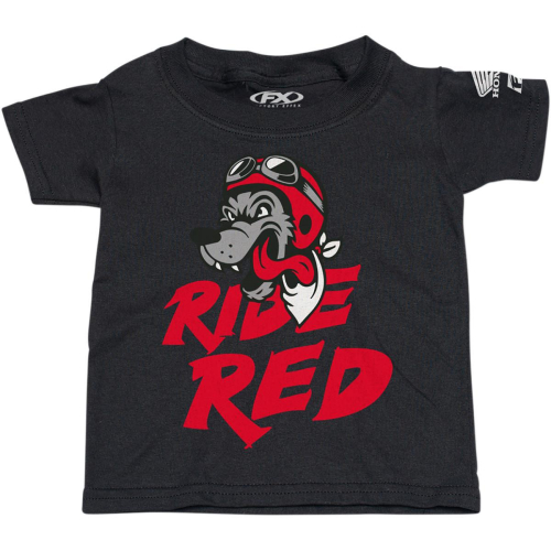 Factory Effex - Factory Effex Honda Ride Red Wolf Toddler T-Shirt - 23-83324 Black Size 4T