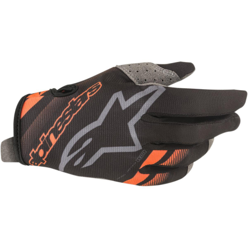 Alpinestars - Alpinestars Radar Gloves - 3561819-156-XL Black/Fluo Orange X-Large