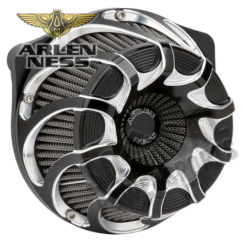 Arlen Ness - Arlen Ness Inverted Series Air Cleaner Kit - Drift - Black - 18-985