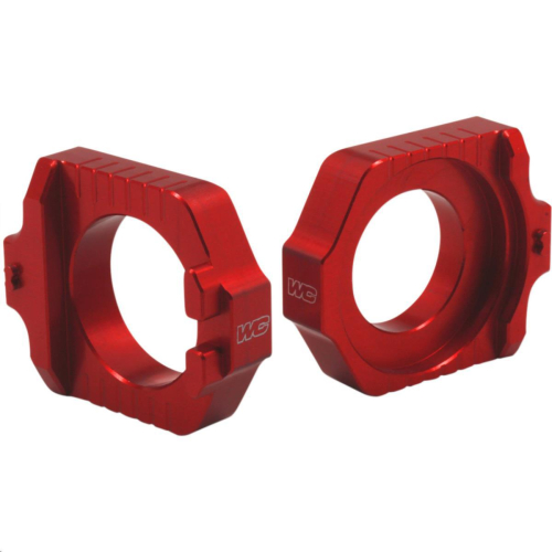 Works Connection - Works Connection Elite Axle Blocks Kit - Red - 17-255