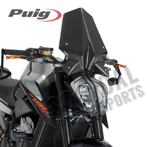 PUIG - PUIG Naked New Generation Sport Windscreen - Carbon-Look - 9668C
