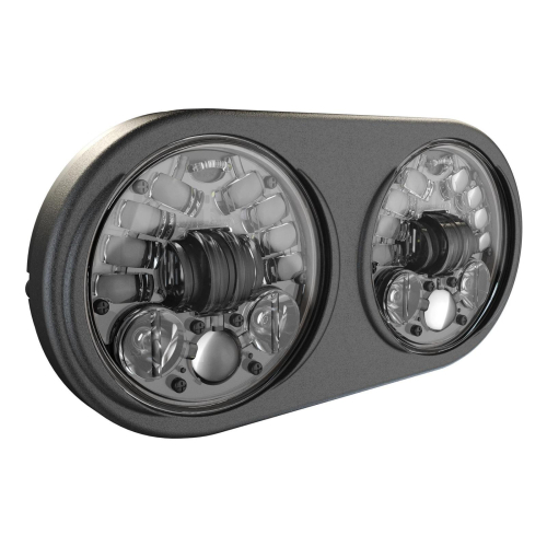 J&M - J&M 5.75in. Adaptive LED Headlight - Dual - Black - 0555131