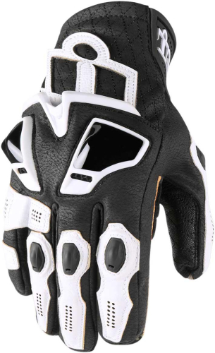Icon - Icon Hypersport Short Gloves - 3301-3555 White 2XL