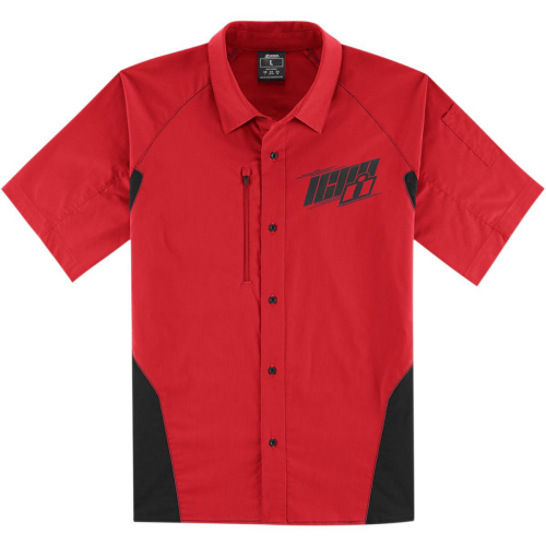Icon - Icon Overlord Shop Shirt - 3040-2795 Red 2XL