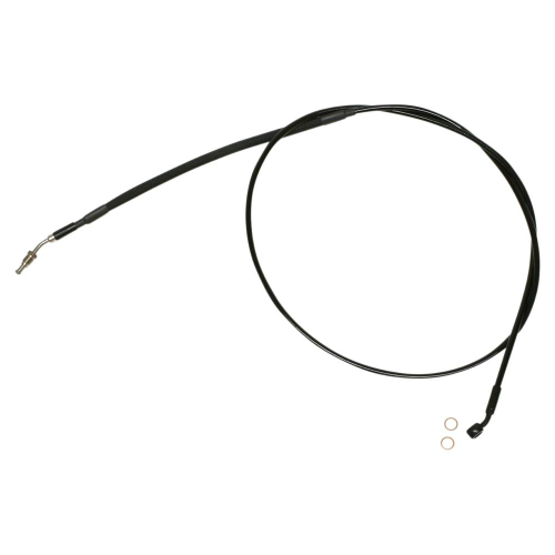 Magnum - Magnum XR Stainless Hydraulic Clutch Line - Stock Length - Black/Black Fittings - SBB0108-62