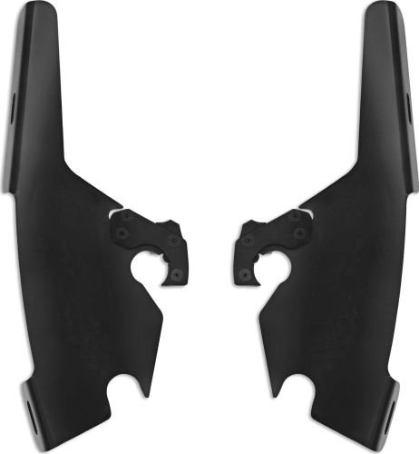 Memphis Shades - Memphis Shades Plates-Only Kit for Changing Sportshield to Fats/Slim or Batwing Fairing - Black - MEB1744