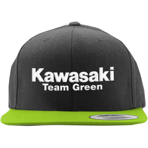 Factory Effex - Factory Effex Kawasaki Team Green Youth Snapback Hat - 22-86106 Black/Green OSFM