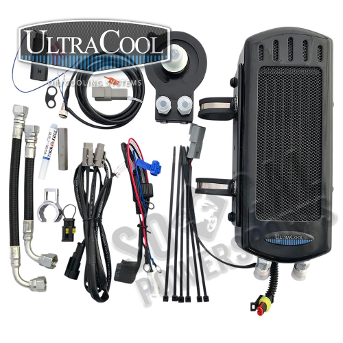 UltraCool - UltraCool Frame Mounted Oil Cooler Kit - Gloss Black - SMS8-1G