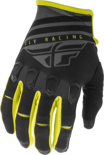 Fly Racing - Fly Racing Kinetic K220 Youth Gloves - 373-51504 Black/Gray/Hi-Vis Size 04