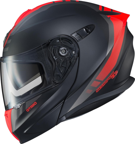 Scorpion - Scorpion EXO-GT920 Unit Helmet - 92-1647 Matte Black/Neon Red 2XL
