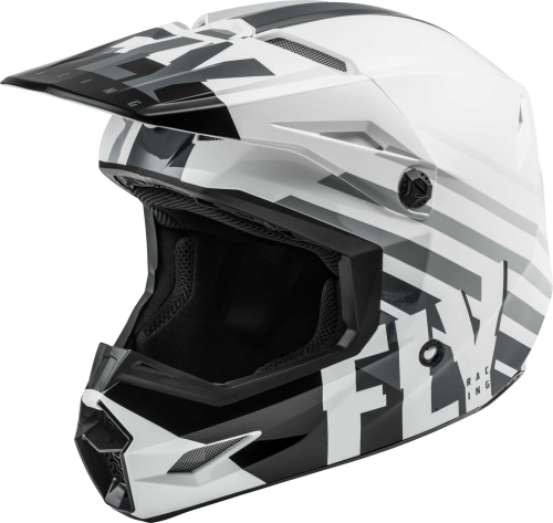 Fly Racing - Fly Racing Kinetic Thrive Helmet - 73-35022X White/Black/Gray 2XL